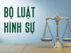 BỘ LUẬT HÌNH SỰ