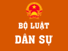 BỘ LUẬT DÂN SỰ